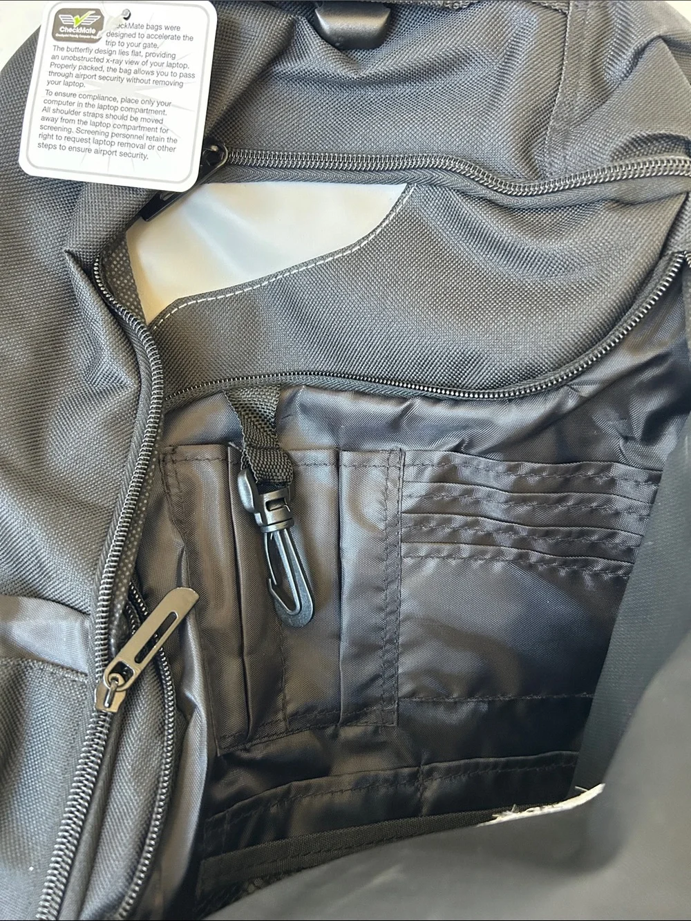 Leeds CheckMate Laptop Backpack with Bull Logo